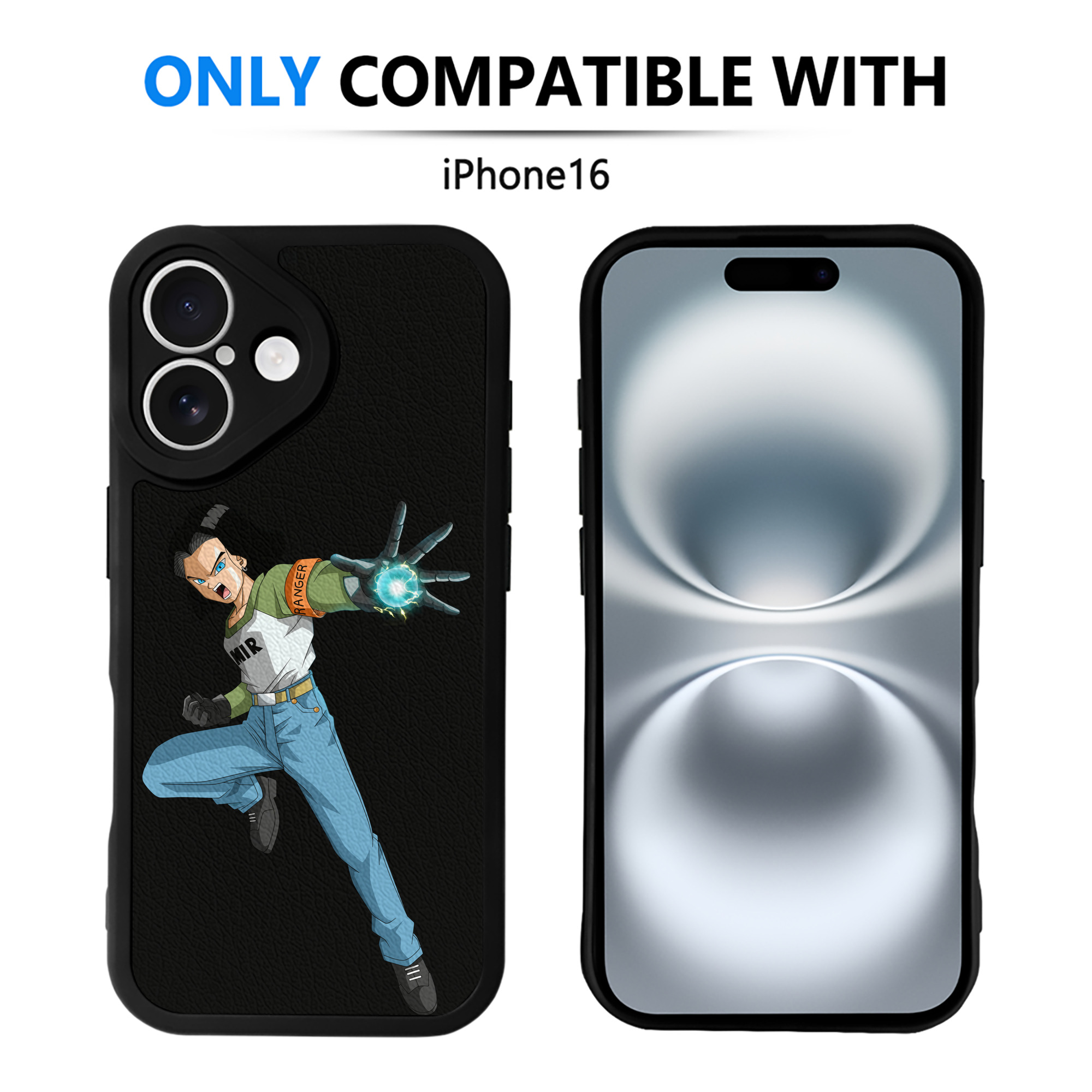 （画像用） ドラゴンボール DRAGON BALL 【iPhone 16シリーズ対応】シリコンスマホケース（レザー調） 材質：シリコン